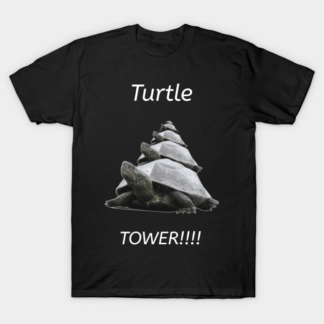 Turtle Tower! T-Shirt by Funky Turtle